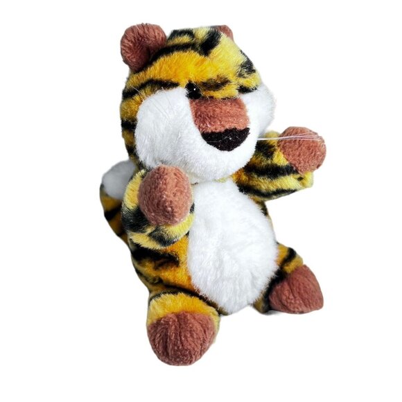 Vintage 1982 GUND Stripped Tiger Plush Animal 6" Stuffed Animal Toy Whiskers - Picture 3 of 9